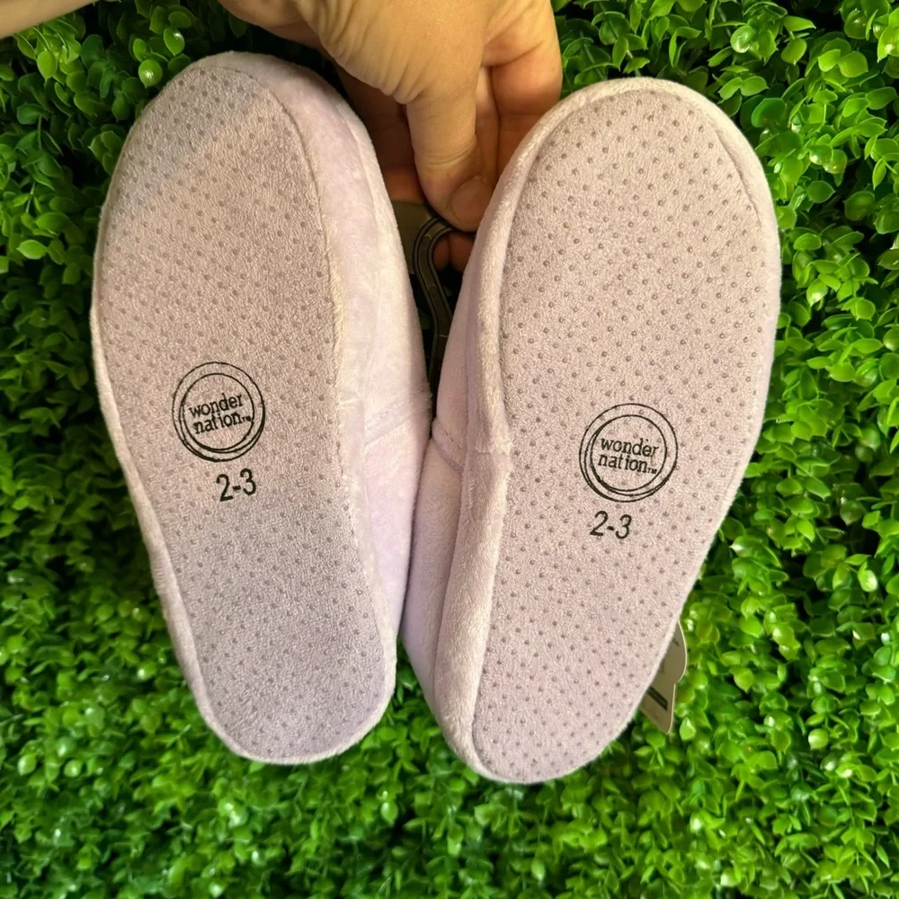 Dream Big Girls Purple Aline Slipper Size 2/3 NEW Wonder Nation